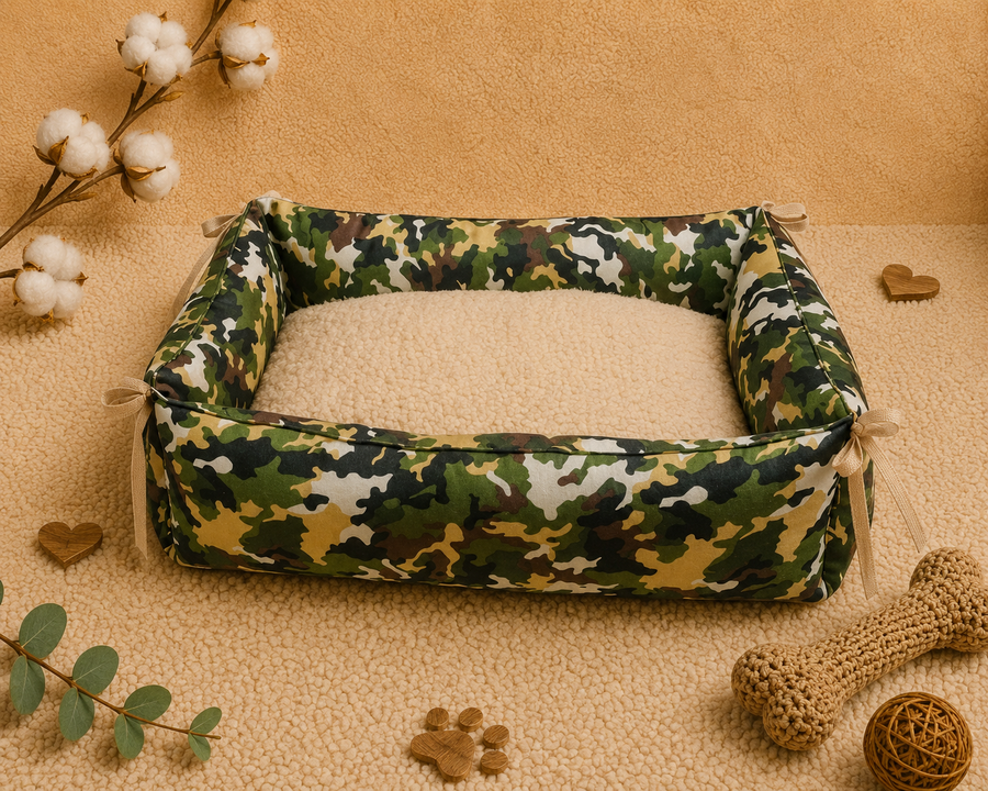 Cama Box Camuflada (Corderito)