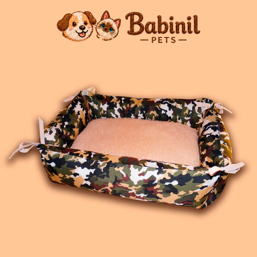 Cama Box Camuflada (Corderito)