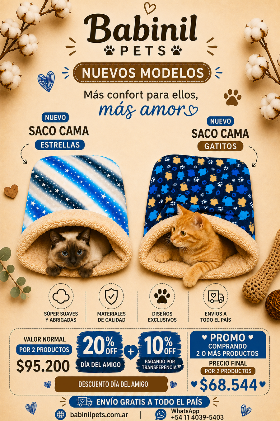 Flyer promocional Babinil Pets