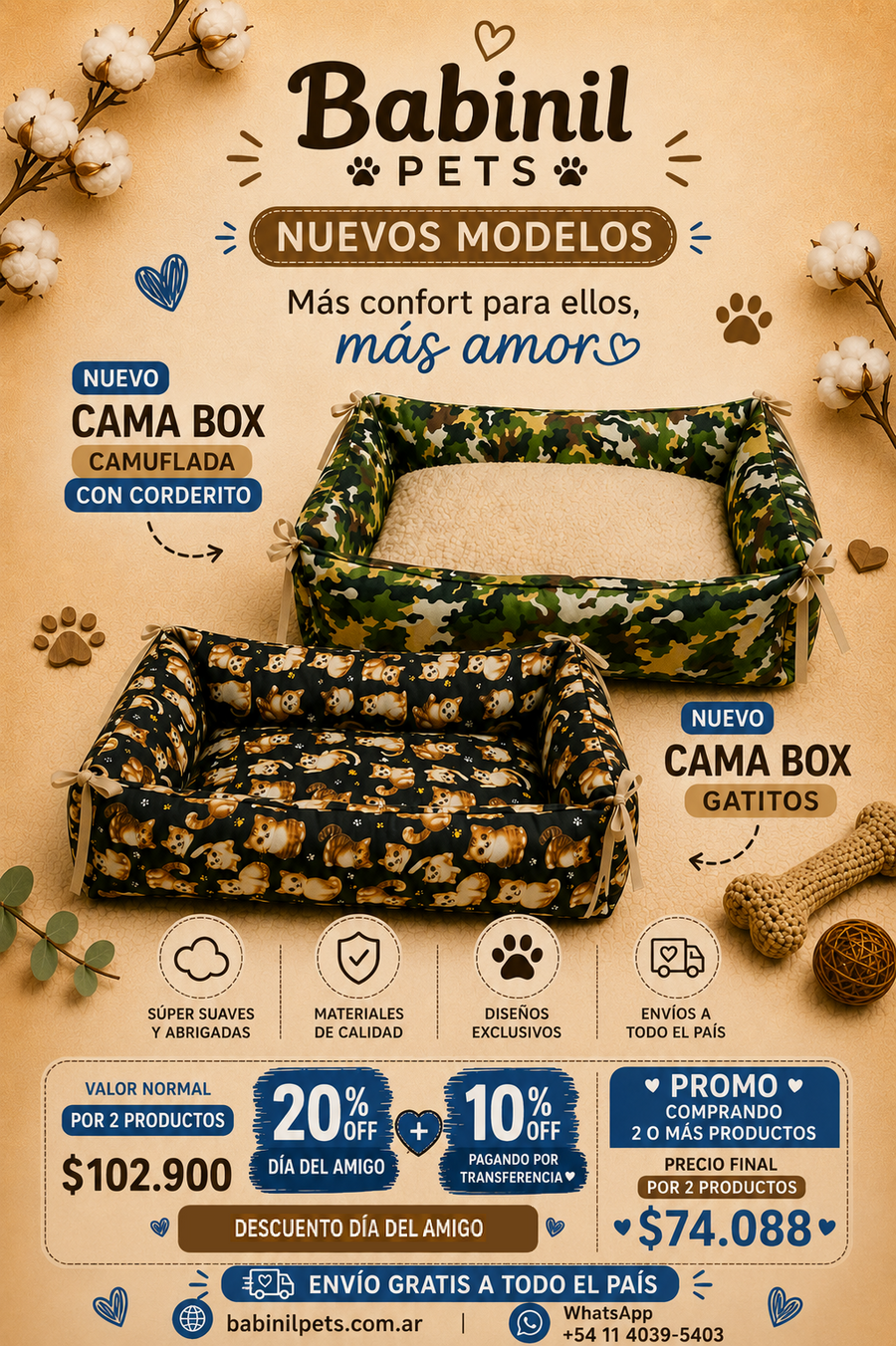 Flyer promocional Babinil Pets