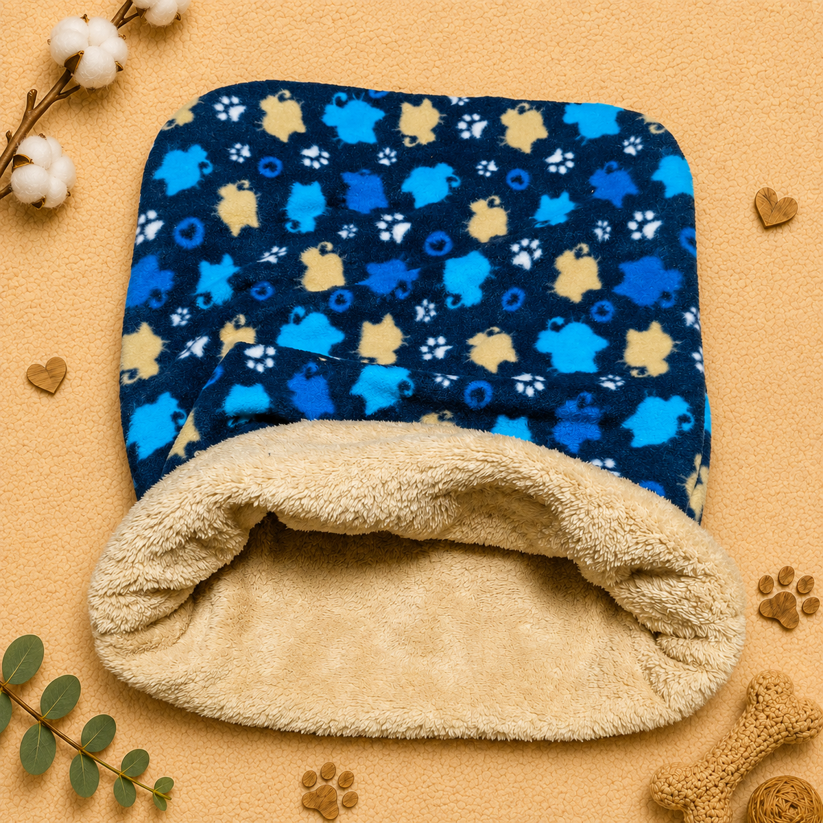 Saco Gatitos Azul